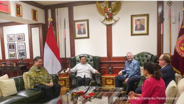 Menko Airlangga Dampingi Menhan Prabowo Menerima Kunjungan Sekjen OECD