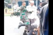 Viral TNI Tendang Kepala Warga, Diduga Marah Istrinya Ditabrak Motor