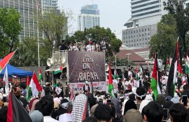 Ada Aksi Bela Palestina di Kedubes AS, Polisi Tutup Jalan Merdeka Selatan