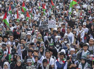 Aksi Bela Palestina di Jakarta