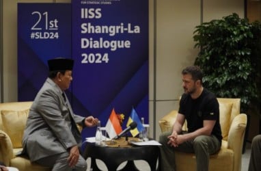 Potret Pertemuan Prabowo dan Zelensky di Singapura