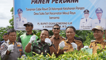 Panen Raya Cabai, Pj Bupati OKI: Berhasil Tekan Angka Inflasi
