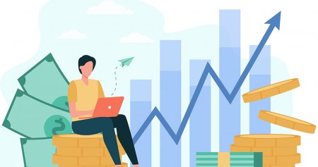 Ilustrasi bunga deposito bank. /Freepik