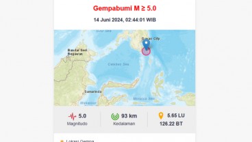 Gempa 5,0 SR Guncang Sulawesi Utara, Tidak Berpotensi Tsunami