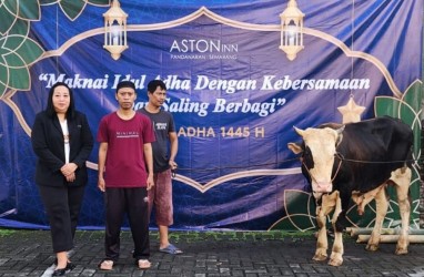 Rayakan Iduladha, Aston Inn Pandanaran Semarang Sembelih Sapi Limousin