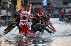 Lomba Perahu Naga Semarakkan Libur Panjang Idul Adha di Tanjung Pinang