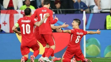 Hasil Euro 2024 Turki vs Georgia: Gol Cantik Akturkoglu dan Guler Bawa Turki Menang 3-1