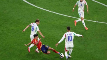 Hasil Euro 2024: Spanyol vs Italia Sama Kuat, Nir Gol di Babak Pertama