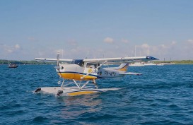 Uji Coba Pesawat Amfibi di Pantai Mertasari, Jawab Tantangan Transportasi Kepulauan
