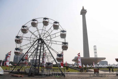 Persiapan Perayaan Puncak HUT ke-497 Kota Jakarta