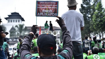 Pengemudi Ojol dan Taksi Online di Bandung Raya Demo, Tuntut Kenaikan Tarif