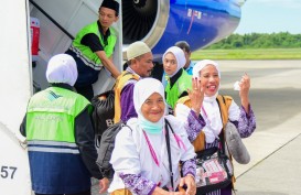 Debarkasi Kloter Pertama Jemaah Haji Tiba di Balikpapan