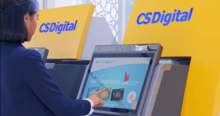 Ilustrasi cara cetak ATM BCA melalui mesin CS Digital. Dok BCA