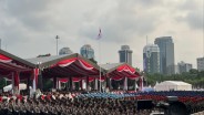 Jokowi Pimpin Upacara HUT ke-78 Bhayangkara di Monas