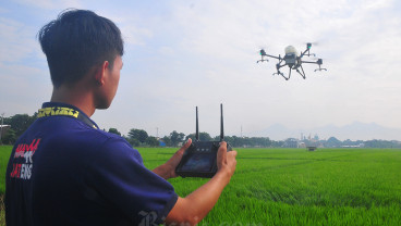 Penyemprotan Pestisida Menggunakan Pesawat Drone