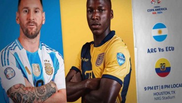 Hasil Argentina vs Ekuador: Lionel Messi Main, Albiceleste Unggul 1-0 (Babak Pertama)