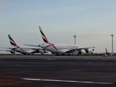 Momen Langka! 3 Pesawat Jumbo Parkir di Bandara Ngurah Rai Sekaligus