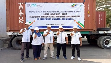 PTPN I Ekspor Komoditas Karet RSS 1 EUDR ke Amerika