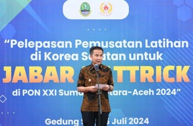 Lepas Atlet Jabar Berlatih di Korea Selatan, Bey: Target Hattrick PON