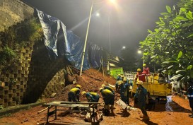 Longsor di Exit Tol Bintaro Veteran, Jasa Marga Terapkan Rekayasa Lalu Lintas