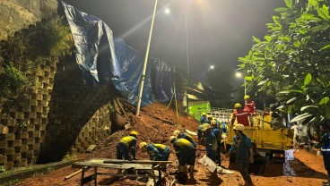 Longsor di Exit Tol Bintaro Veteran, Jasa Marga Terapkan Rekayasa Lalu Lintas