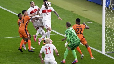 Hasil Belanda vs Turki, Sundulan Akaydin Bawa Turkiye Memimpin (Menit 37)