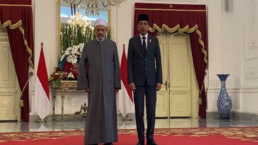 Jokowi Terima Grand Syekh Al-Azhar di Istana Merdeka