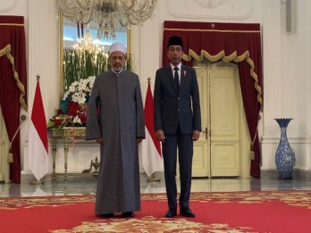 Jokowi Terima Grand Syekh Al-Azhar di Istana Merdeka