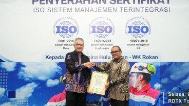 PHR Terima Tiga Sertifikat ISO Sistem Manajemen Terintegrasi