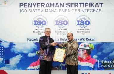 PHR Terima Tiga Sertifikat ISO Sistem Manajemen Terintegrasi