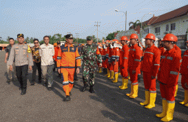 Risiko Karhutla Tinggi, Pemkab OKI Gelar Apel Pasukan