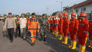 Risiko Karhutla Tinggi, Pemkab OKI Gelar Apel Pasukan