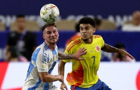 Hasil Argentina vs Kolombia: Laga Berjalan Keras, Skor Masih Seri (Babak 1)