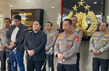 Erick Thohir Temui Kapolri Listyo Sigit, Bahas Piala Presiden