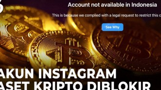 Kominfo Blokir Akun Instagram Perusahaan Aset Kripto
