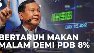 Prabowo Taruhan dengan Menteri Negara Lain soal Ekonomi Indonesia Tumbuh 8%