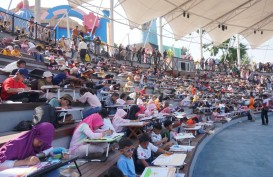 1.100 Anak Meriahkan Lomba Mewarnai di Saloka Theme Park