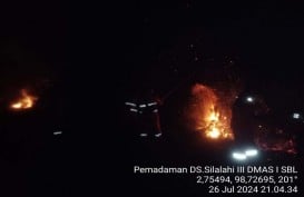 Kebakaran di Perbukitan Desa Silalahi Dairi Dekat Danau Toba Telah Padam