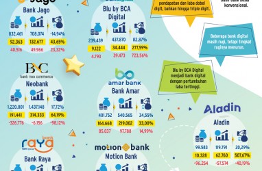 KINERJA SEMESTER I/2024   : Bank Digital ‘Di Atas Angin’