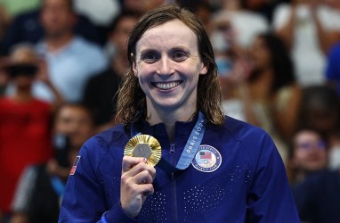 Sabet Emas Gaya Bebas 800 meter, Perenang Ledecky Raih Emas Kesembilan di Olimpiade