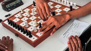 Pertandingan Pecatur Tunanetra di Jambi