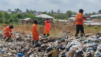 BPBD Sumsel Cegah Kebakaran di TPA Sukawinatan Kembali Terulang