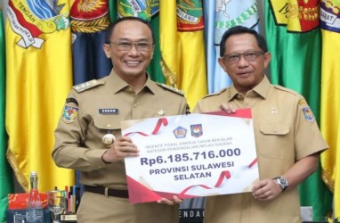 Sulsel Diganjar Insentif Fiskal Rp6,18 Miliar, Pengendalian Inflasi Diapresiasi