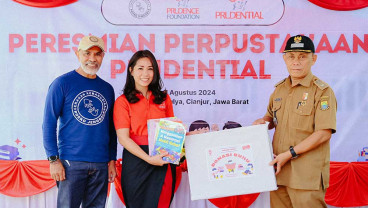 Prudential Indonesia Gandeng Posko Jenggala Resmikan Perpustakaan di Desa Sukamulya, Cianjur, Jawa Barat