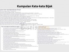 50 Kata-Kata Bijak Kehidupan Berkelas dan Simpel