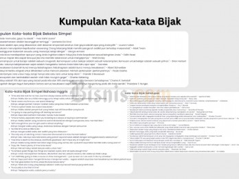 50 Kata-Kata Bijak Kehidupan Berkelas dan Simpel