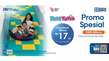 Bayar di Playtopia Pakai QRIS BRImo, Dapat Cashback!