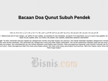 Bacaan Doa Qunut Subuh Pendek Arab, Latin, dan Artinya