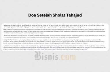 Bacaan Doa dan Dzikir setelah Sholat Tahajud