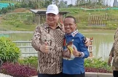 Canda Airlangga ke Bahlil saat di IKN: Kursi Kapolri Aja Diambil!